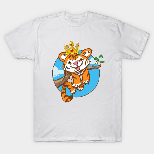 Tiger Cub King T-Shirt by benprenart